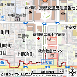 京都府京都市上京区東裏辻町周辺の地図