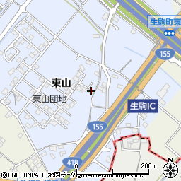 愛知県豊田市生駒町東山678周辺の地図