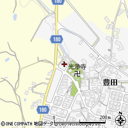 滋賀県蒲生郡日野町豊田1340周辺の地図