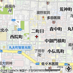 京都府京都市上京区二町目650-4周辺の地図