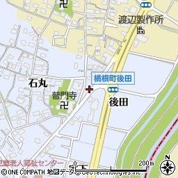 愛知県大府市横根町後田周辺の地図