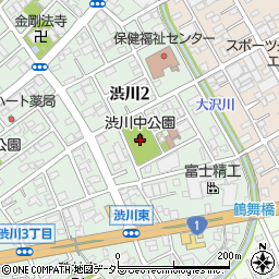 渋川中公園周辺の地図