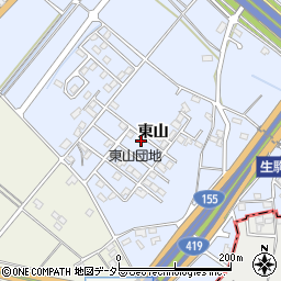 愛知県豊田市生駒町東山236周辺の地図