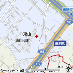 愛知県豊田市生駒町東山679周辺の地図