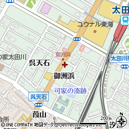 半田ロック太田川店周辺の地図
