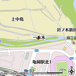 京都府亀岡市追分町一本木周辺の地図