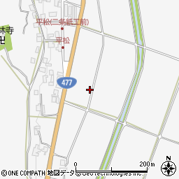 京都府亀岡市本梅町平松田端周辺の地図