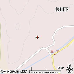 兵庫県丹波篠山市後川下233周辺の地図