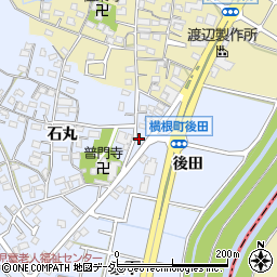 愛知県大府市横根町後田3周辺の地図