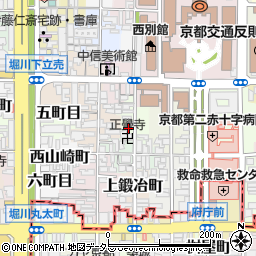 京都府京都市上京区八幡町周辺の地図