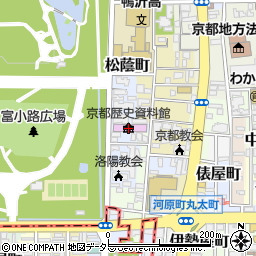 京都市歴史資料館周辺の地図