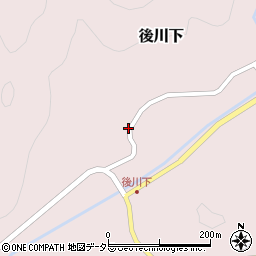 兵庫県丹波篠山市後川下181周辺の地図