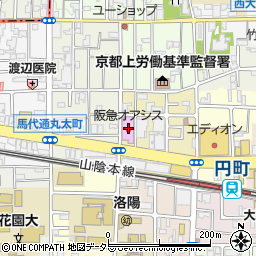 阪急オアシス円町店周辺の地図