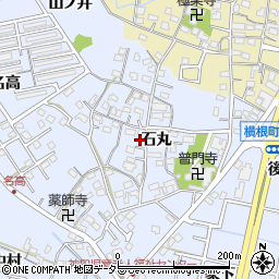愛知県大府市横根町石丸58-3周辺の地図