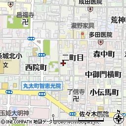 京都府京都市上京区櫛笥町714周辺の地図
