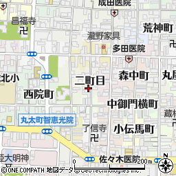 京都府京都市上京区二町目646-3周辺の地図
