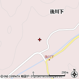 兵庫県丹波篠山市後川下262周辺の地図