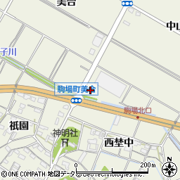 愛知県豊田市駒場町中山81周辺の地図