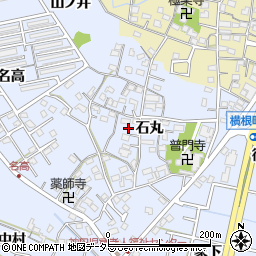 愛知県大府市横根町石丸53-1-6周辺の地図