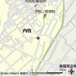 静岡県静岡市葵区内牧217周辺の地図