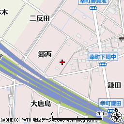 愛知県豊田市幸町郷西周辺の地図