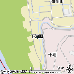 愛知県岡崎市細川町下河原周辺の地図