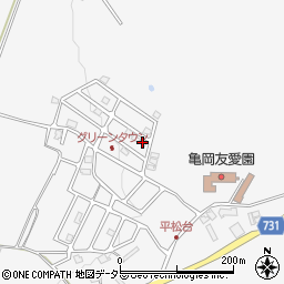京都府亀岡市本梅町平松（ナベ倉）周辺の地図