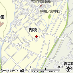 静岡県静岡市葵区内牧167周辺の地図
