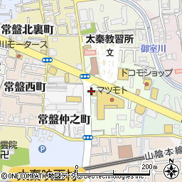 京都府京都市右京区常盤東ノ町周辺の地図