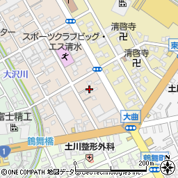 静岡県静岡市清水区西大曲町1-20周辺の地図