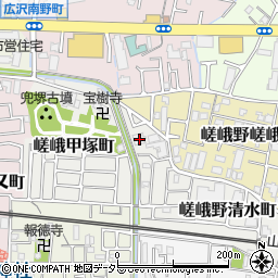 京都府京都市右京区嵯峨野清水町2周辺の地図