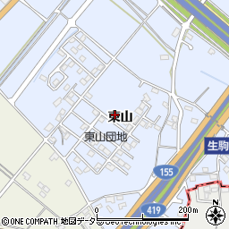 愛知県豊田市生駒町東山266周辺の地図