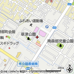 キリン堂草津図書館前店周辺の地図