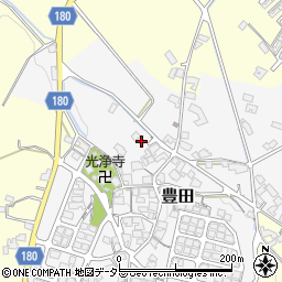 滋賀県蒲生郡日野町豊田308周辺の地図