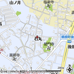 愛知県大府市横根町石丸73-1周辺の地図
