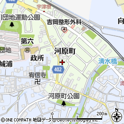 京都府亀岡市河原町44周辺の地図