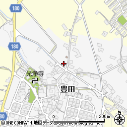 滋賀県蒲生郡日野町豊田294周辺の地図