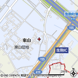 愛知県豊田市生駒町東山326周辺の地図