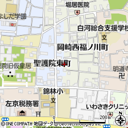 京都府京都市左京区岡崎西福ノ川町8周辺の地図