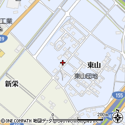 愛知県豊田市生駒町東山176周辺の地図