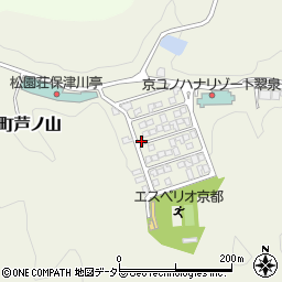 京都府亀岡市稗田野町芦ノ山アゲキ周辺の地図
