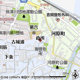 京都府亀岡市余部町政所4周辺の地図