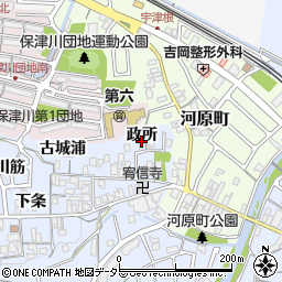 京都府亀岡市余部町政所4周辺の地図