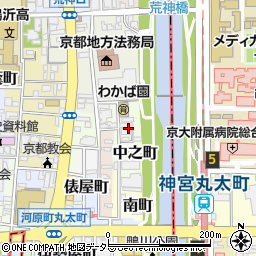 京都府京都市上京区上之町周辺の地図