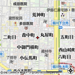 京都府京都市上京区大黒町周辺の地図