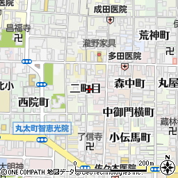 京都府京都市上京区二町目641周辺の地図