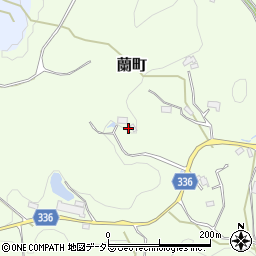 愛知県豊田市蘭町花ノ木周辺の地図