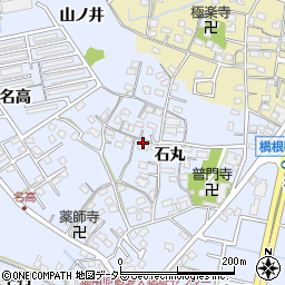 愛知県大府市横根町石丸53-1周辺の地図