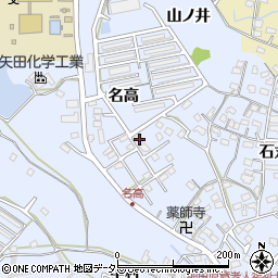 愛知県大府市横根町名高周辺の地図