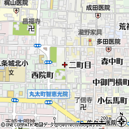 京都府京都市上京区櫛笥町周辺の地図